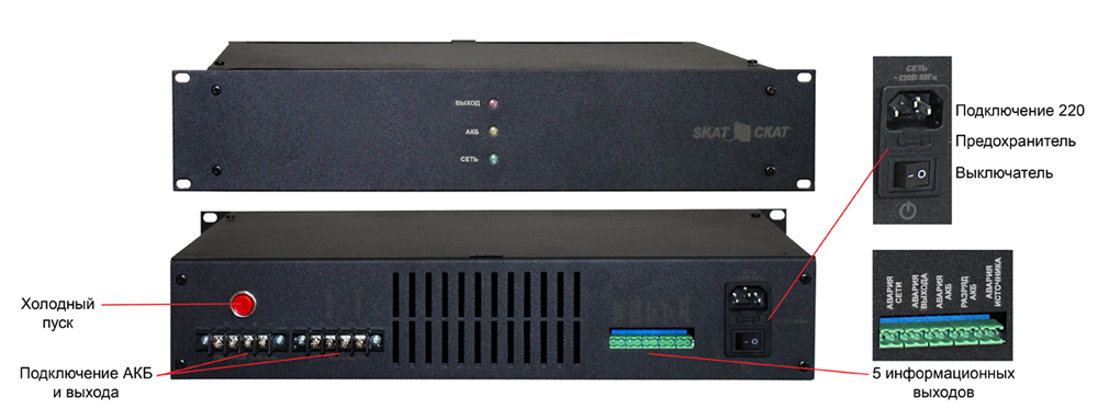 SKAT-RLPS.48DC-10 RACK